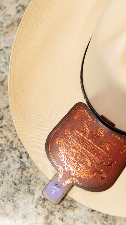 Sombrero Tombstone “Black Crocodile” Edition 1,000X Sombrero Straw Hat
