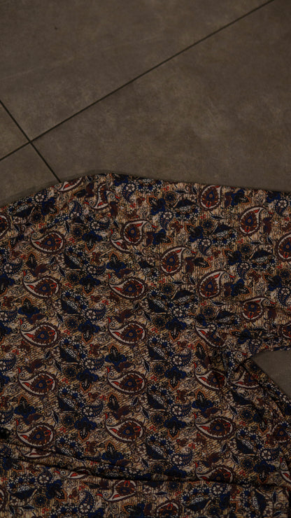 Men’s Printed Long Sleeve Button Up - Earths Liquify