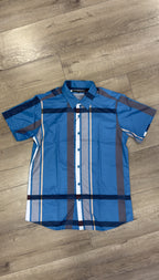 Men’s Moderno Short Sleeve Button Up “Blue Lagoon”