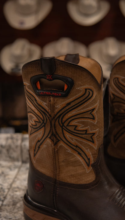 Rio Grande Men's Work Wear Boots Carter Cantera Cafe Steel Toe Boots