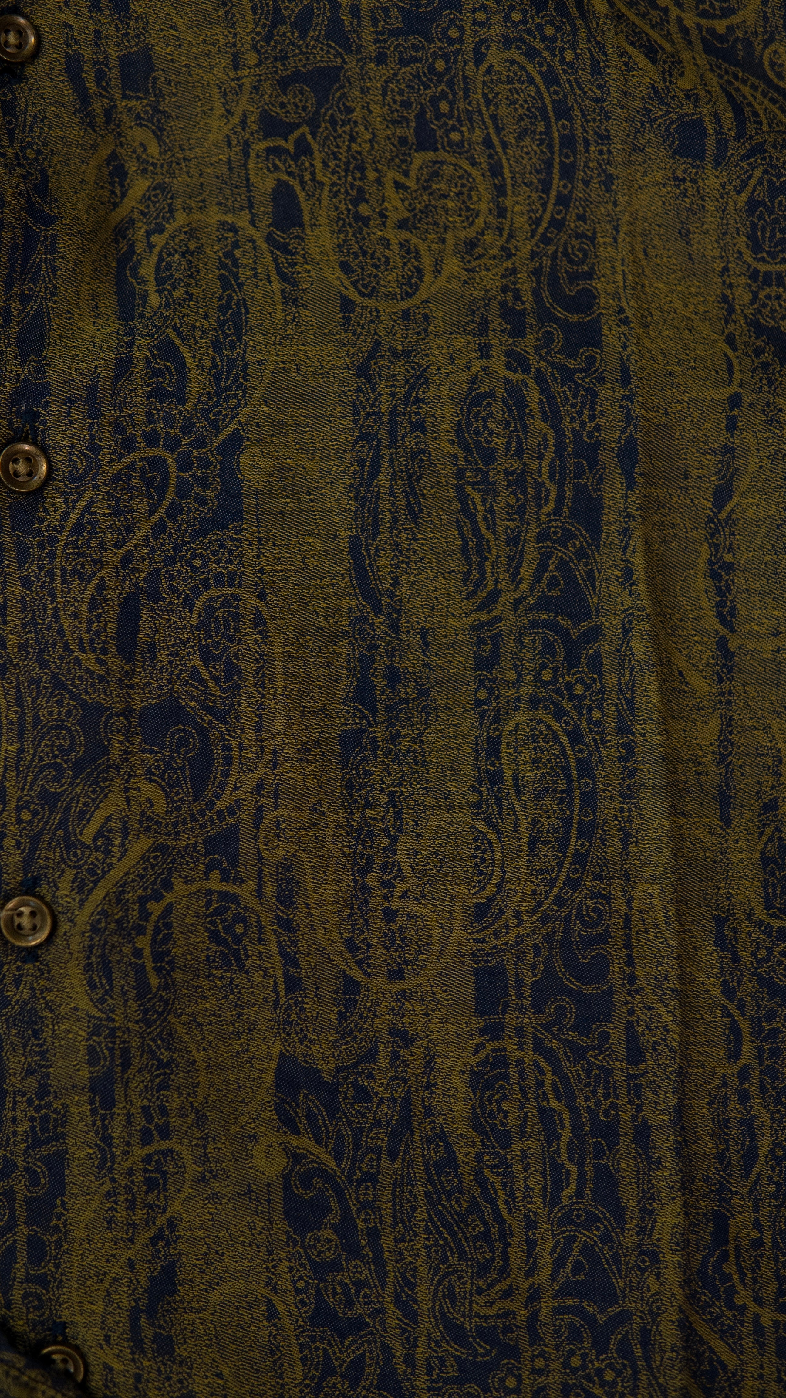 Men’s Printed Long Sleeve Button Up - Swamp