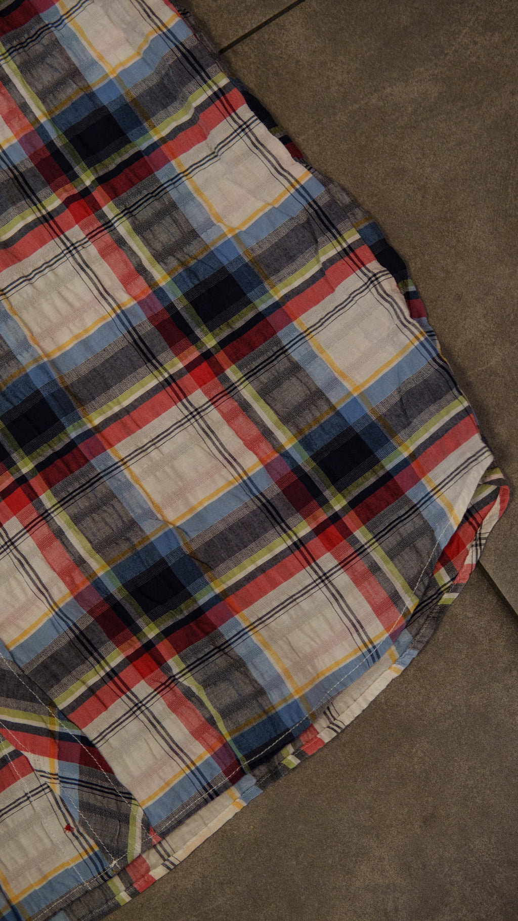 Men’s Printed Long Sleeve Button Up - Cuadra Plaid