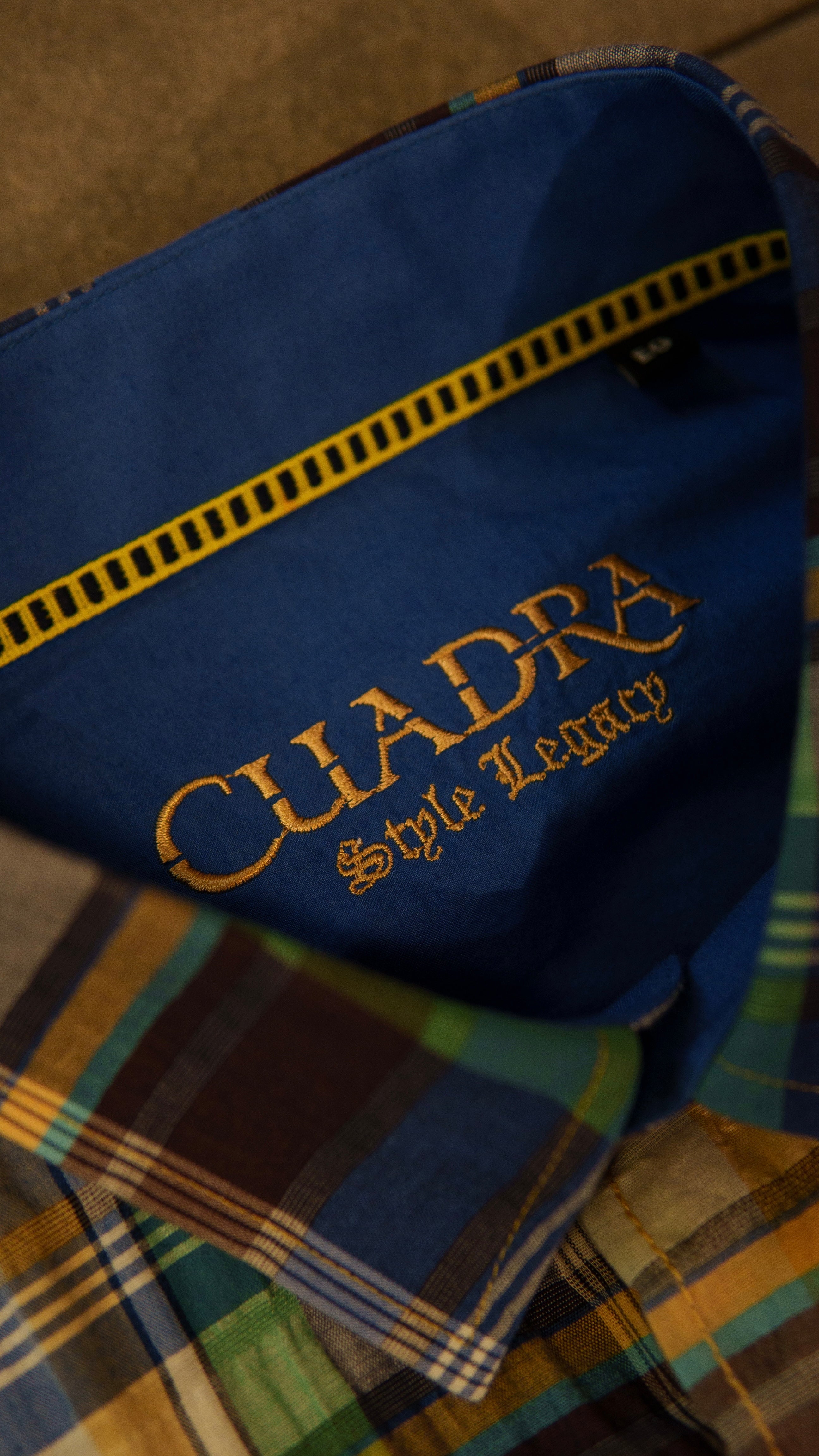 Men’s Printed Long Sleeve Button Up - Cuadra Plaid