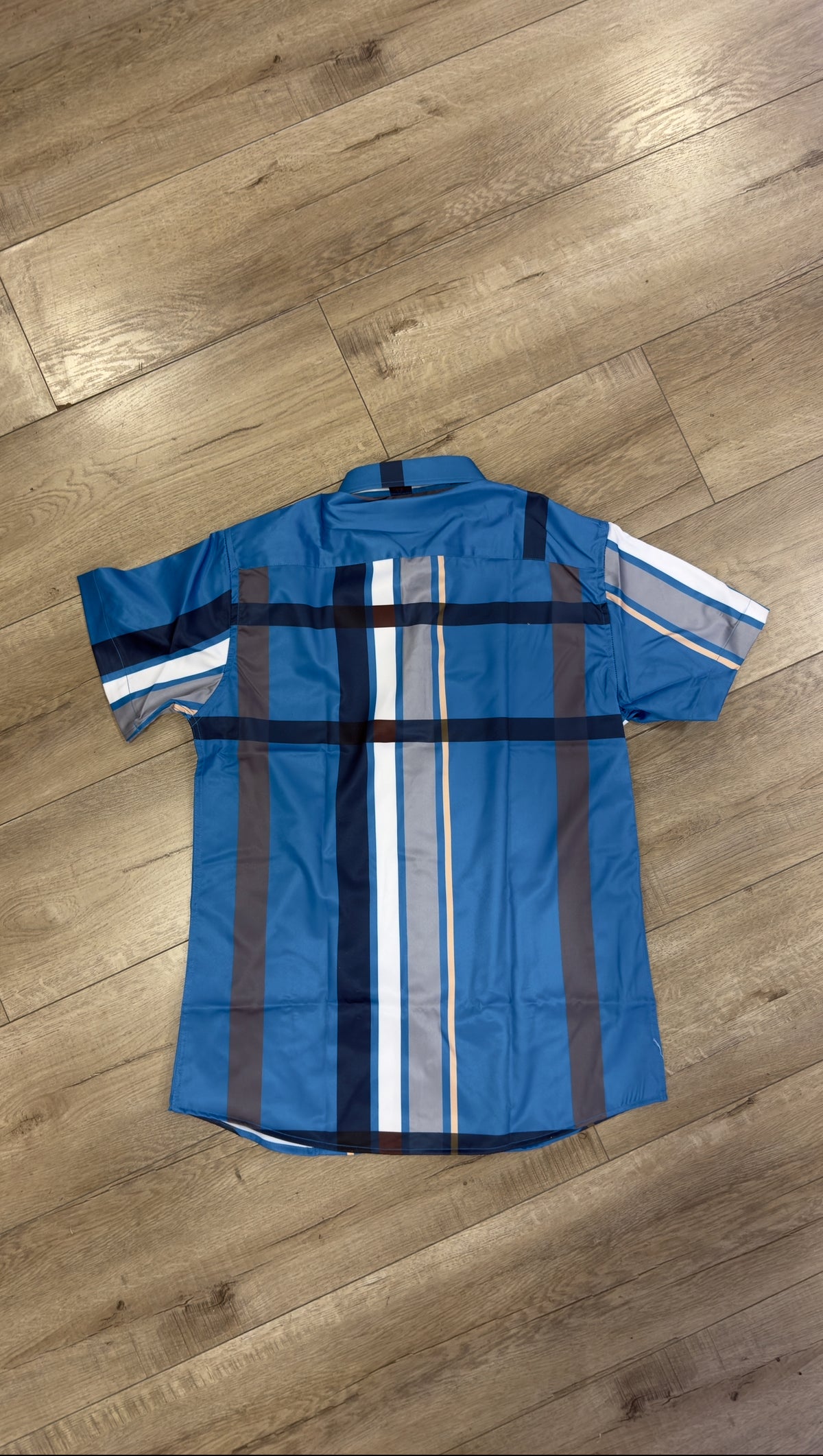Men’s Moderno Short Sleeve Button Up “Blue Lagoon”