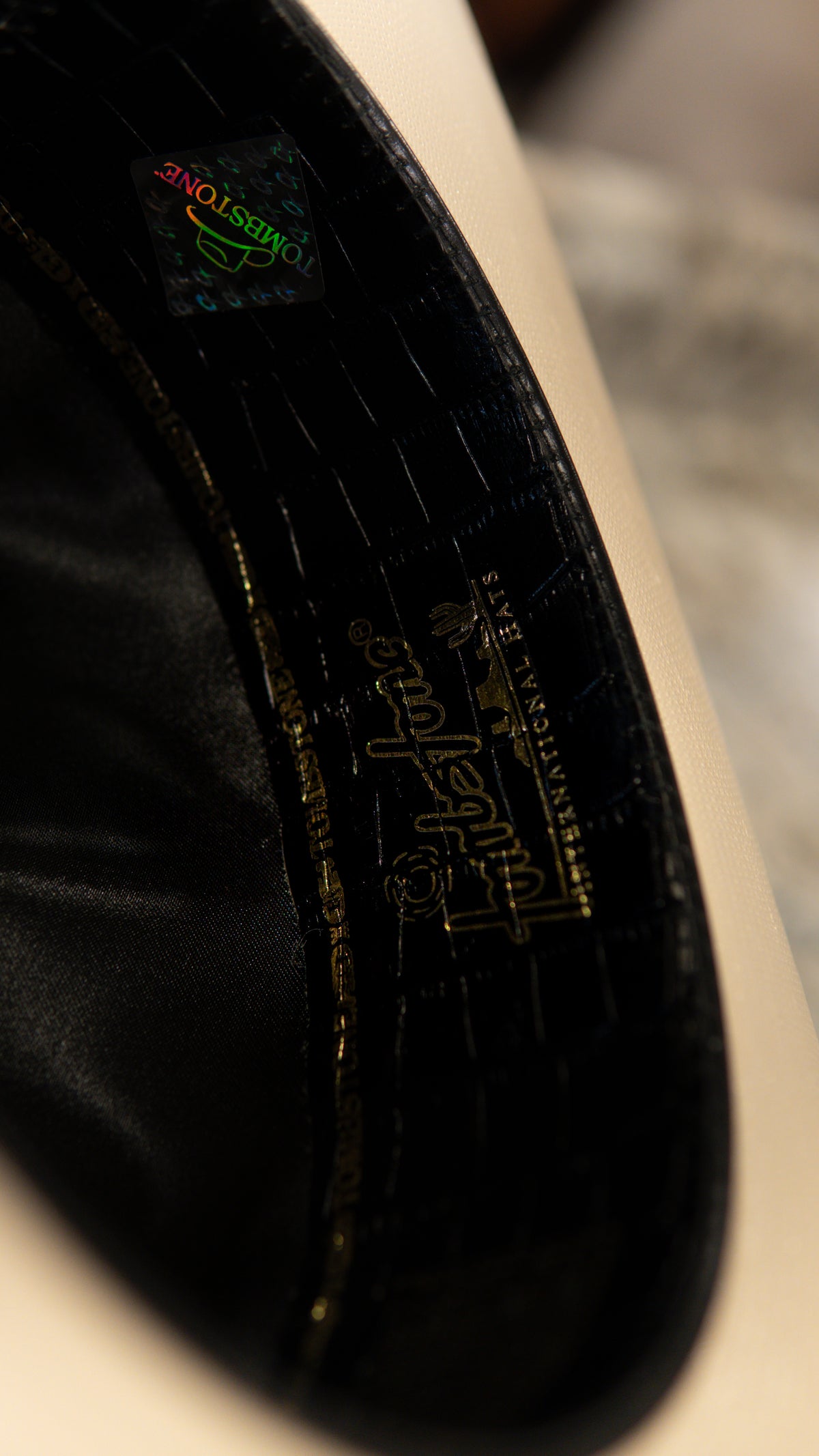 Sombrero Tombstone “Black Crocodile” Edition 1,000X Sombrero Straw Hat