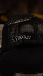 Tex Horn Snapback Cap Black Buckle