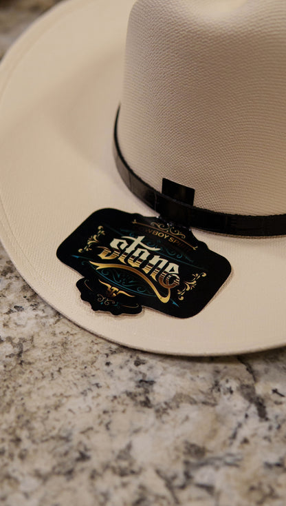 Kids Straw Stone Hat Sinaloa Style With Feather