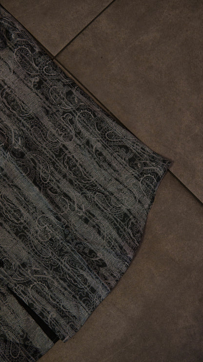 Men’s Printed Long Sleeve Button Up - Cement’s Paisley