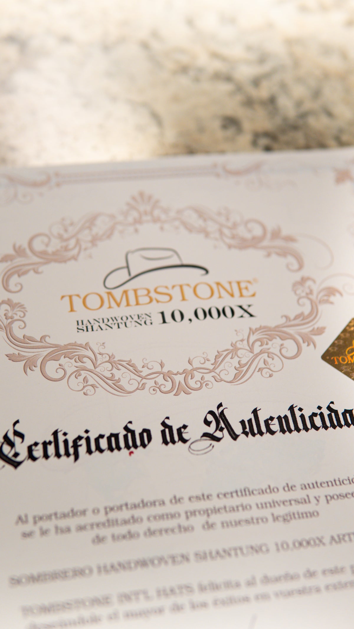 Sombrero Tombstone 10,000X “Choco Avestruz” Edition Sombrero Straw Hat