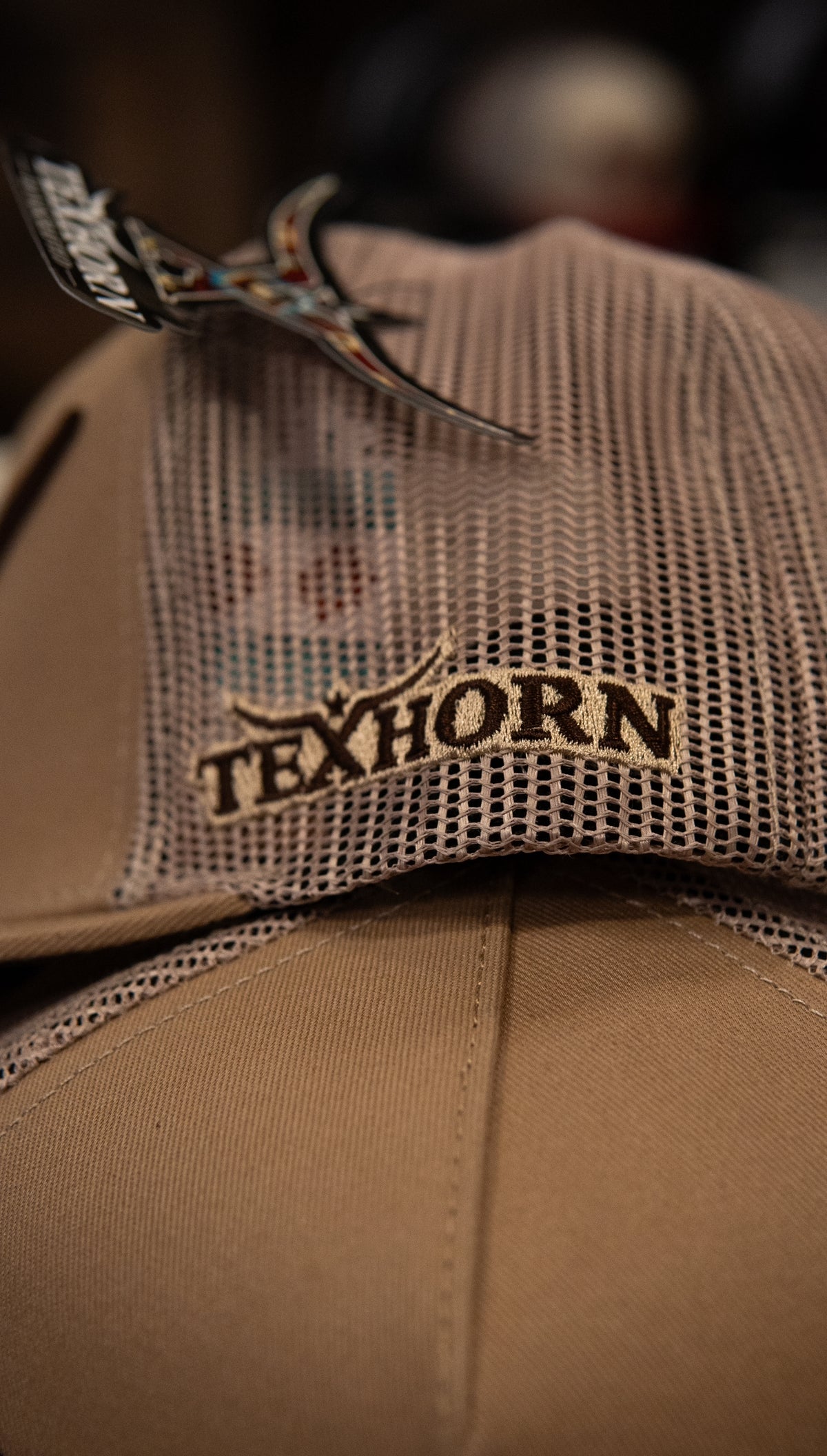 Tex Horn Snapback Cap Camel