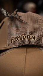 Tex Horn Snapback Cap Camel