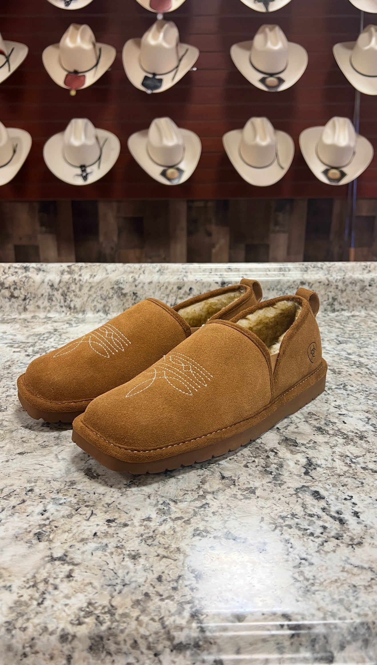 Ariat Lasso Square Toe Slipper Chestnut