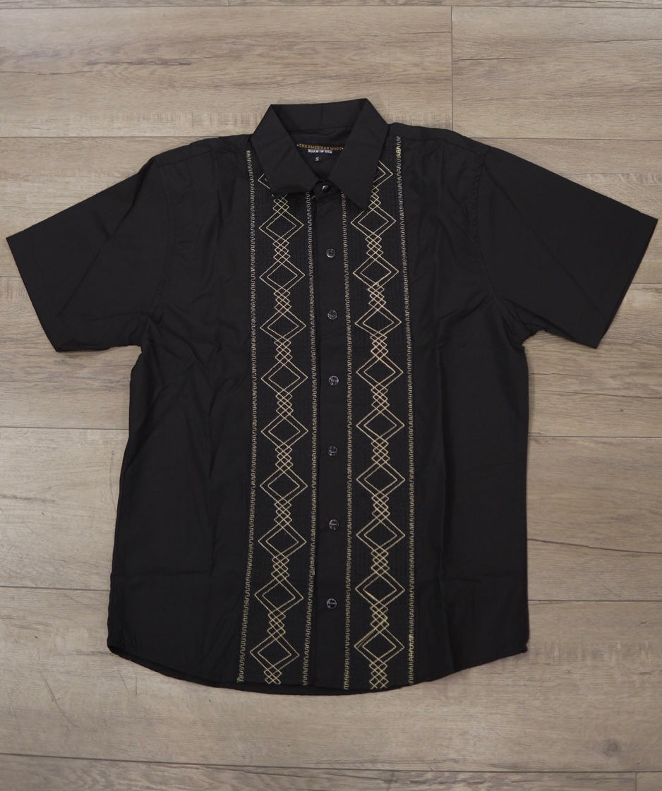 Men’s Printed Short Sleeve - Black Gold