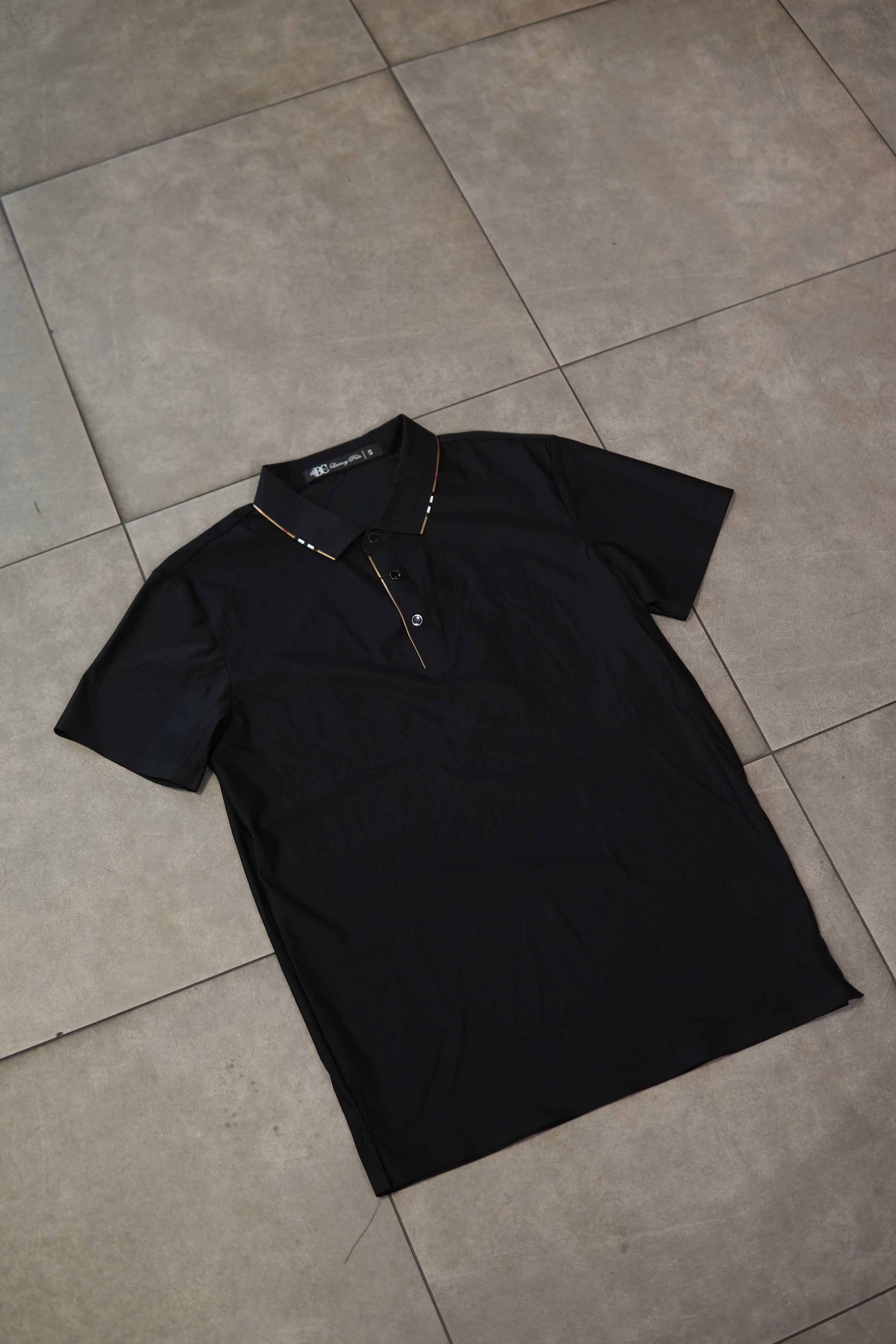 Men’s Polo Button Up - Black