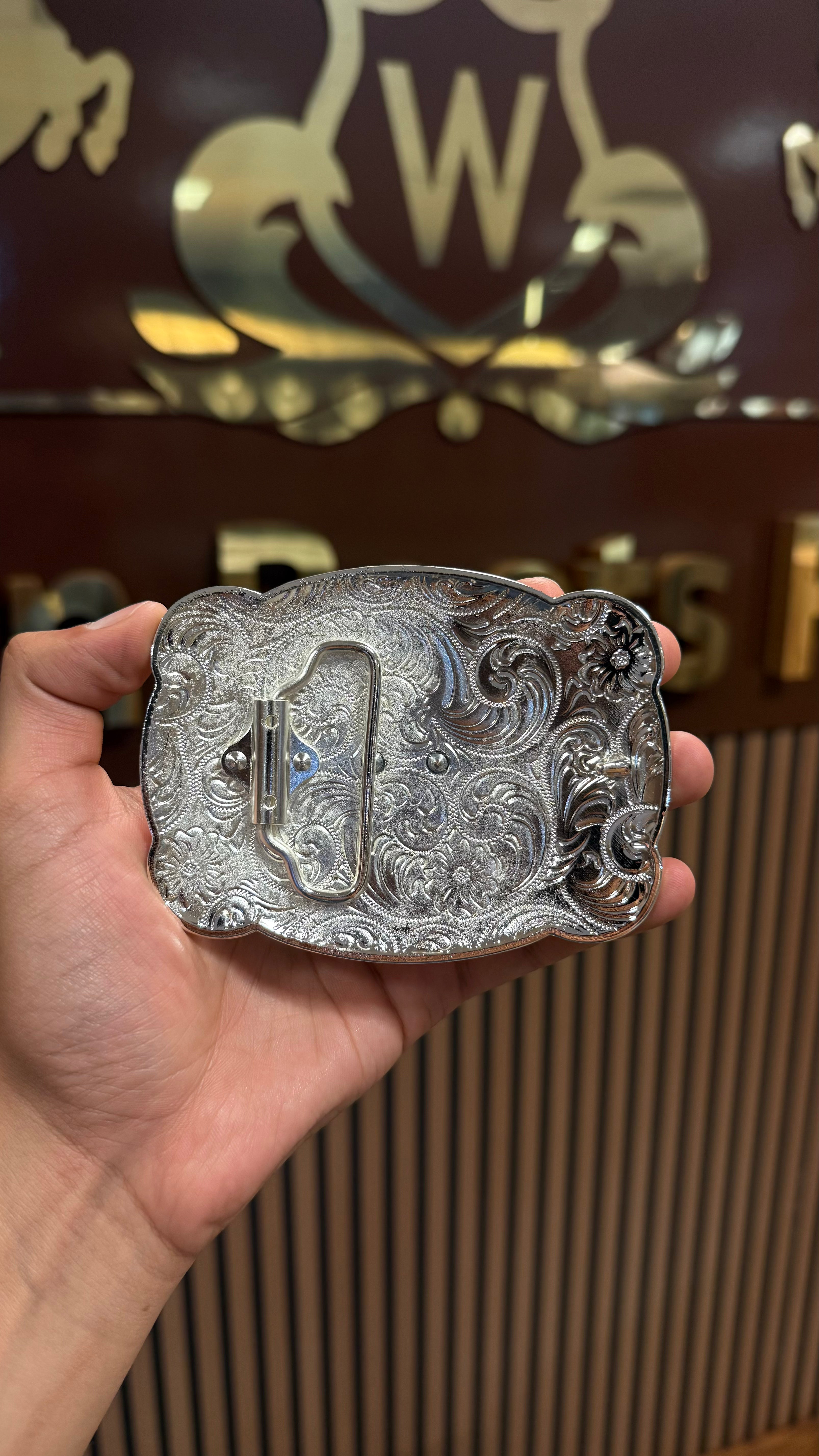 Kneeling Horse Rose Gold Soft Edge Buckle