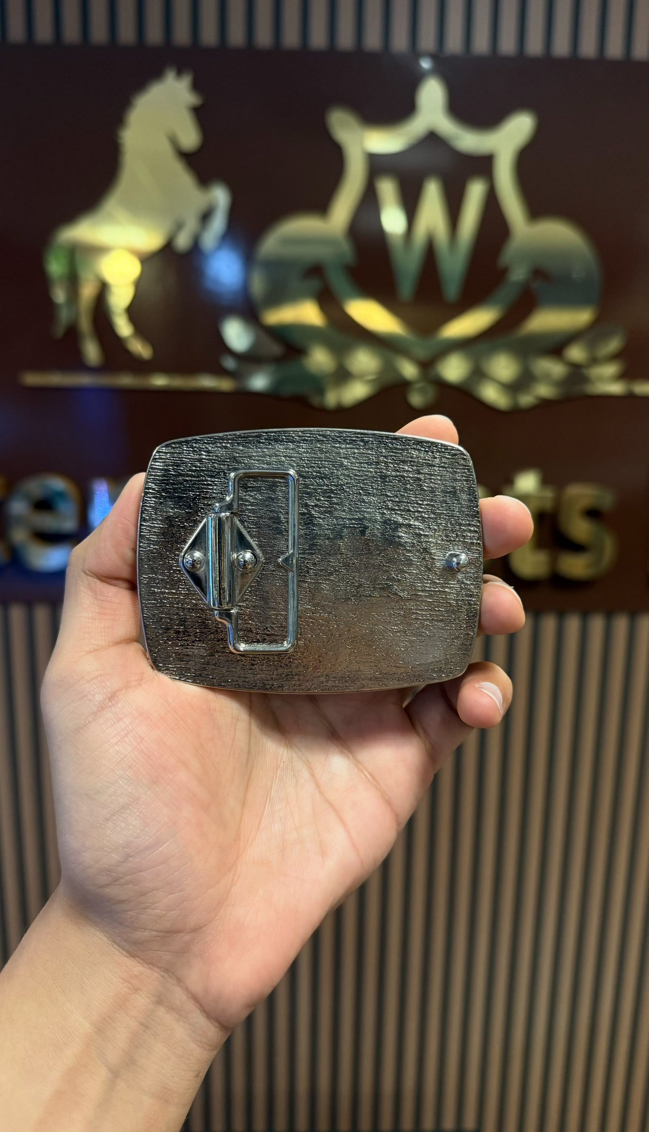 Caiman Belly Square Black Buckle