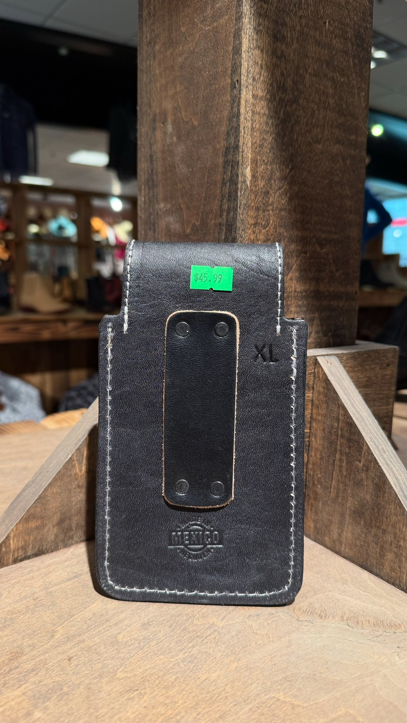 Horse Shoe Cowhide Phone Holder