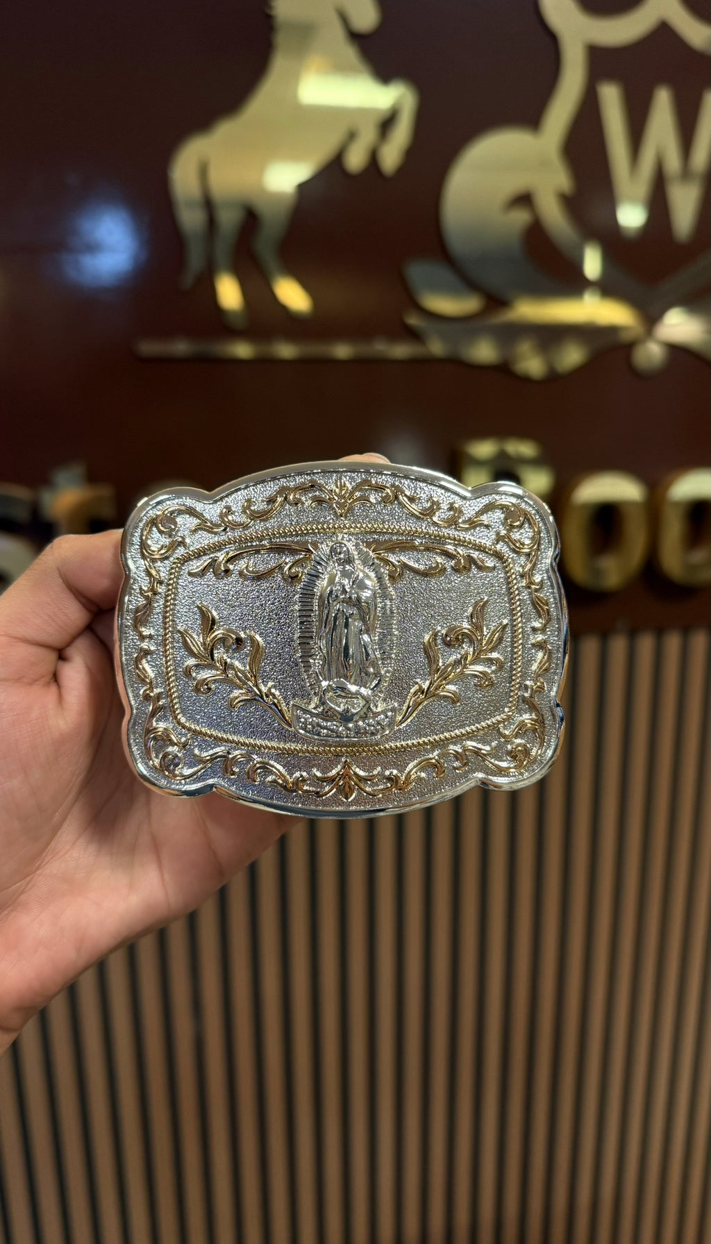 Virgin Mary Organic Rose Gold Buckle