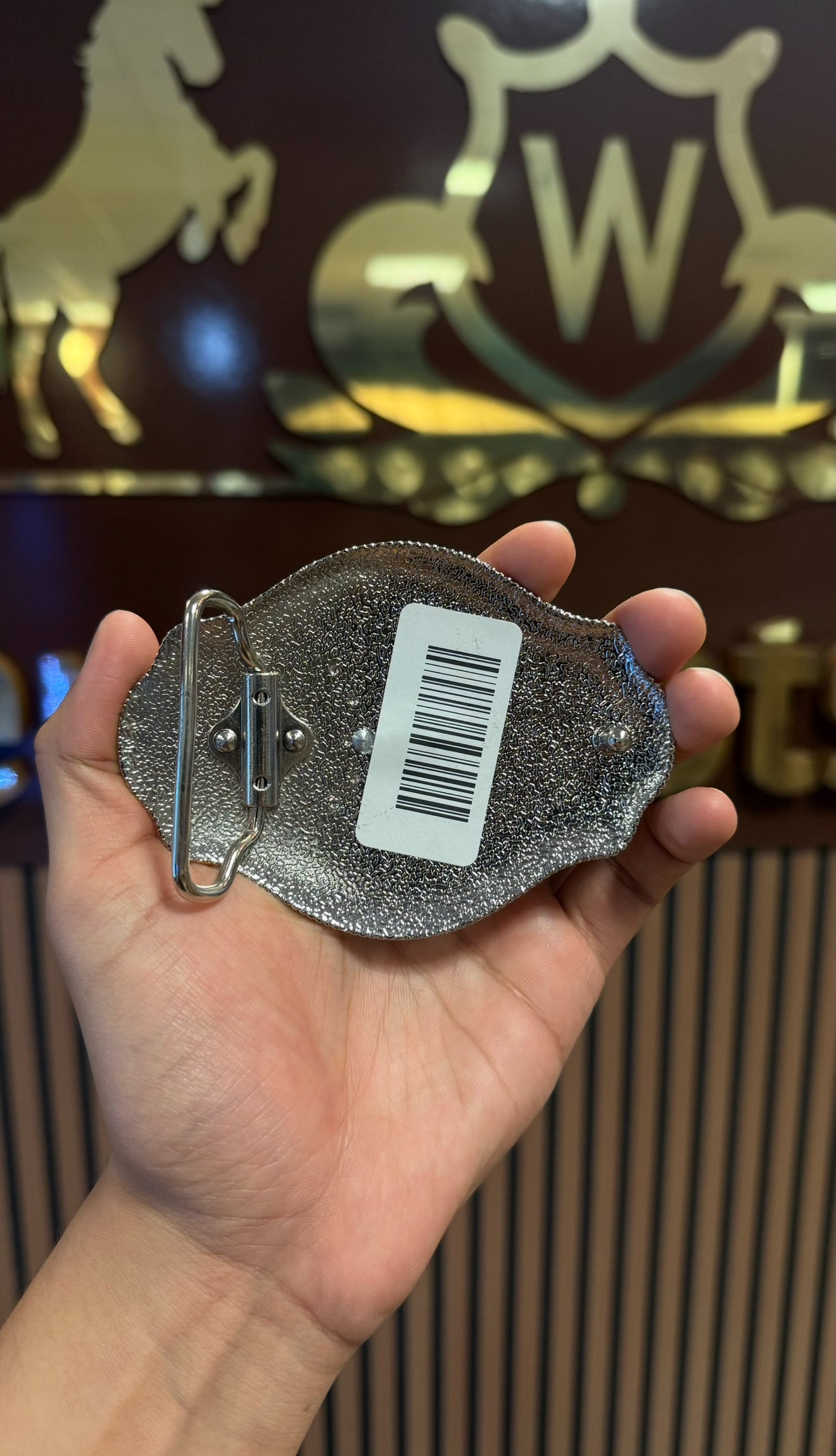 Horse Sunset Gold Buckle