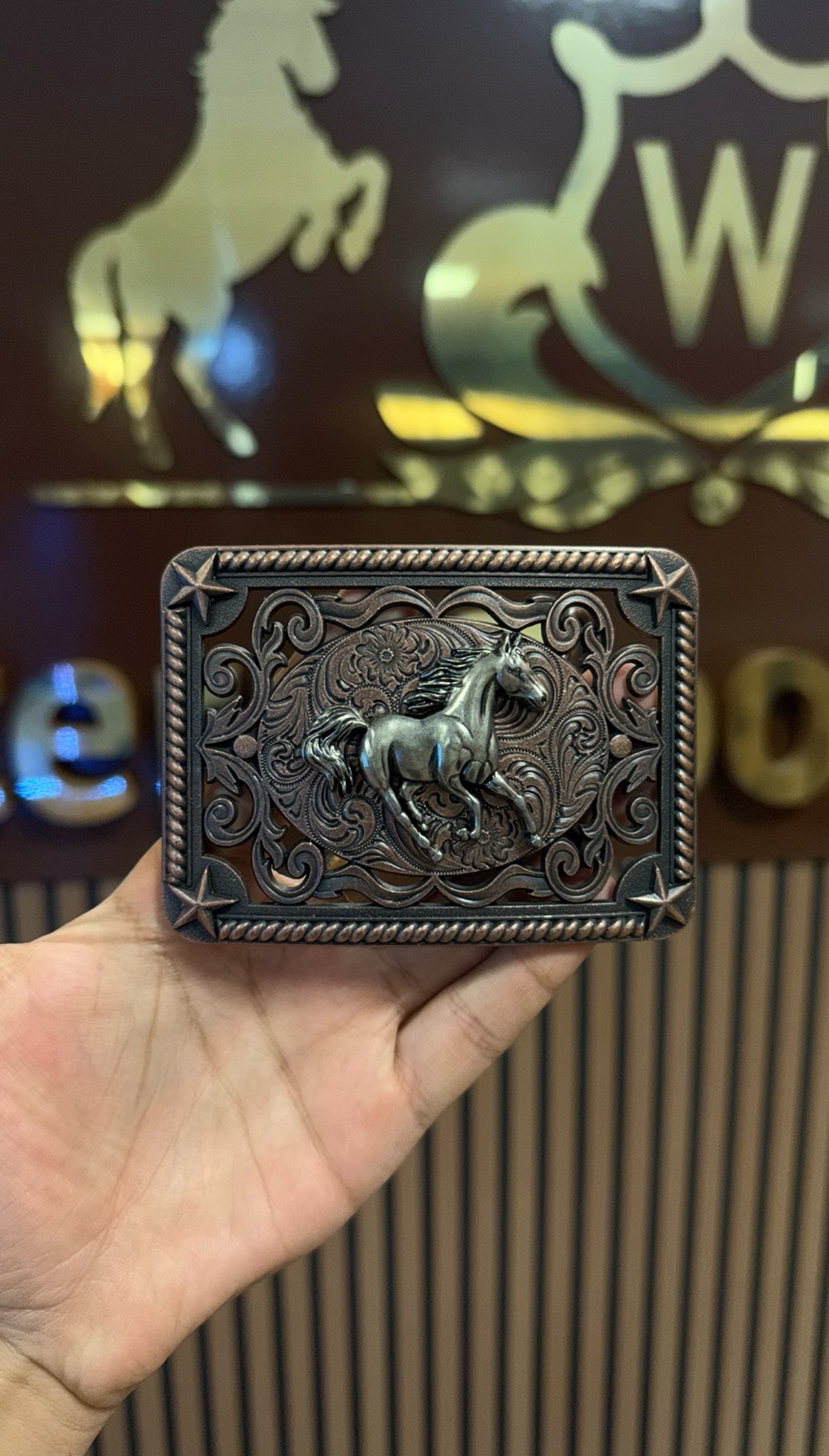 Horse Copper Redemption Buckle