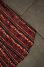 Men’s Printed Short Sleeve Button Up - Red Gold Chains