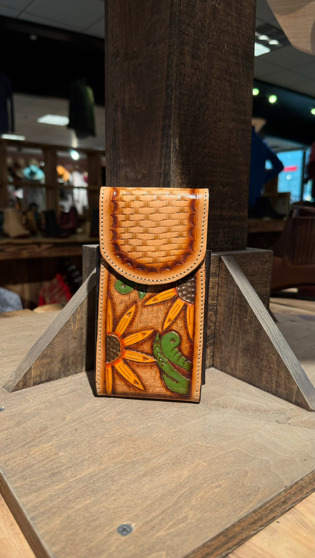 Sun Flower Beige Phone Holder