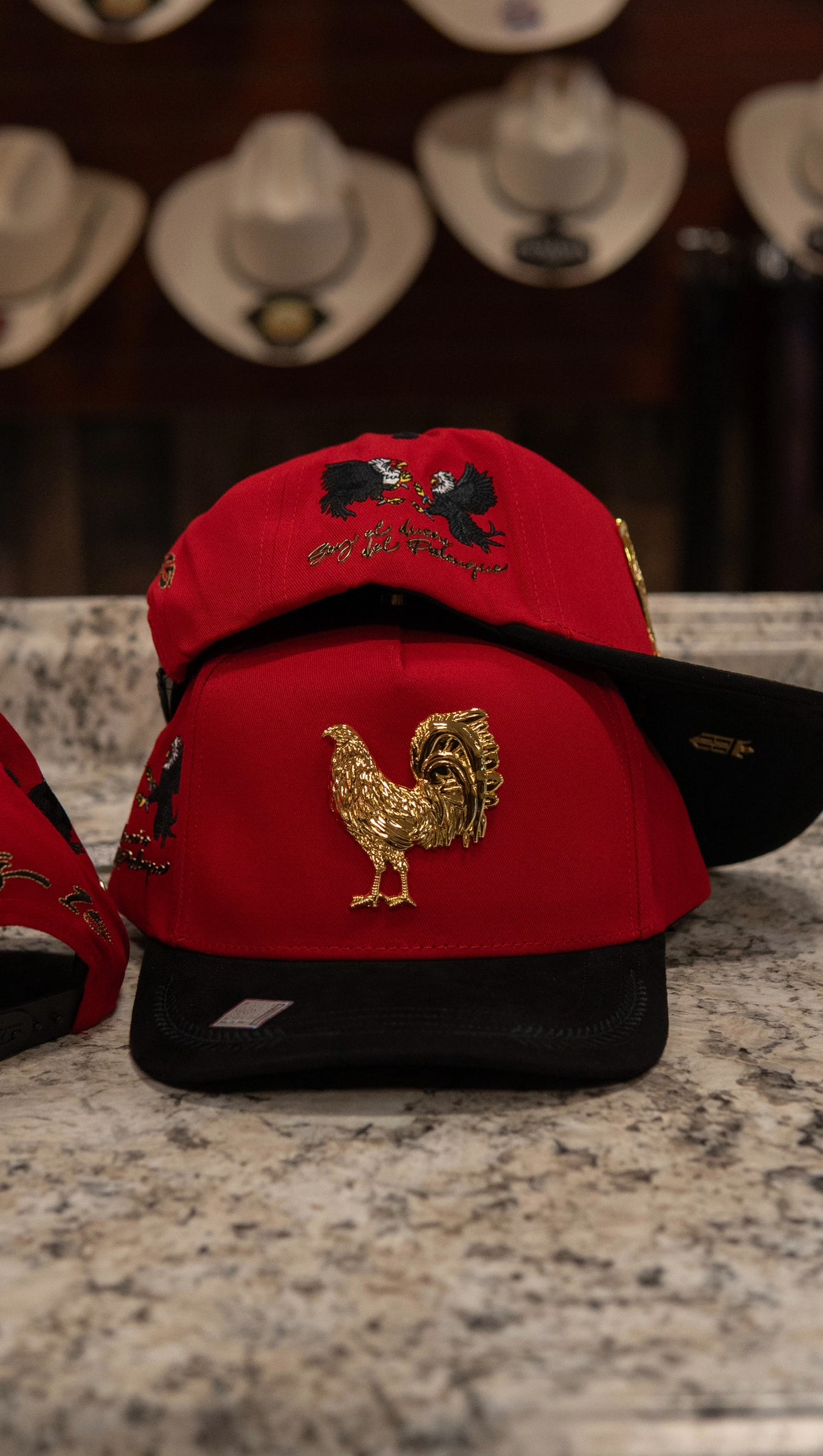 Bigg Boss Snapback Cap Golden Gallo Red