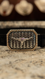 Long Horn Billet Square Western Buckle