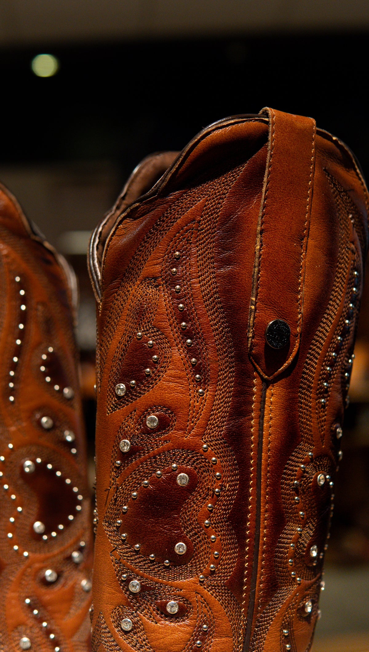 Arhiri Ladies Mestizo Ranch Cognac Snip Toe Boots