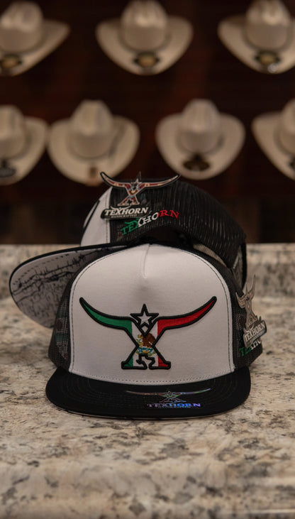 Tex Horn Snapback Cap Mex Map