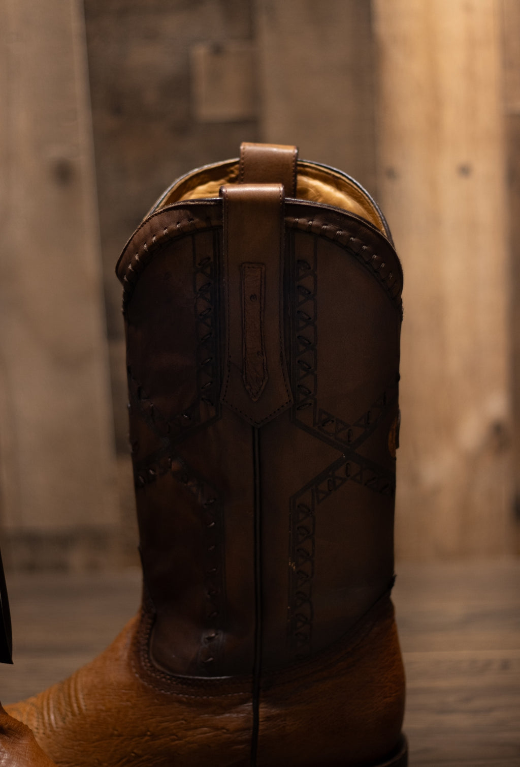 Cuadra - Panza De Avestruz Flame Miel Square Toe