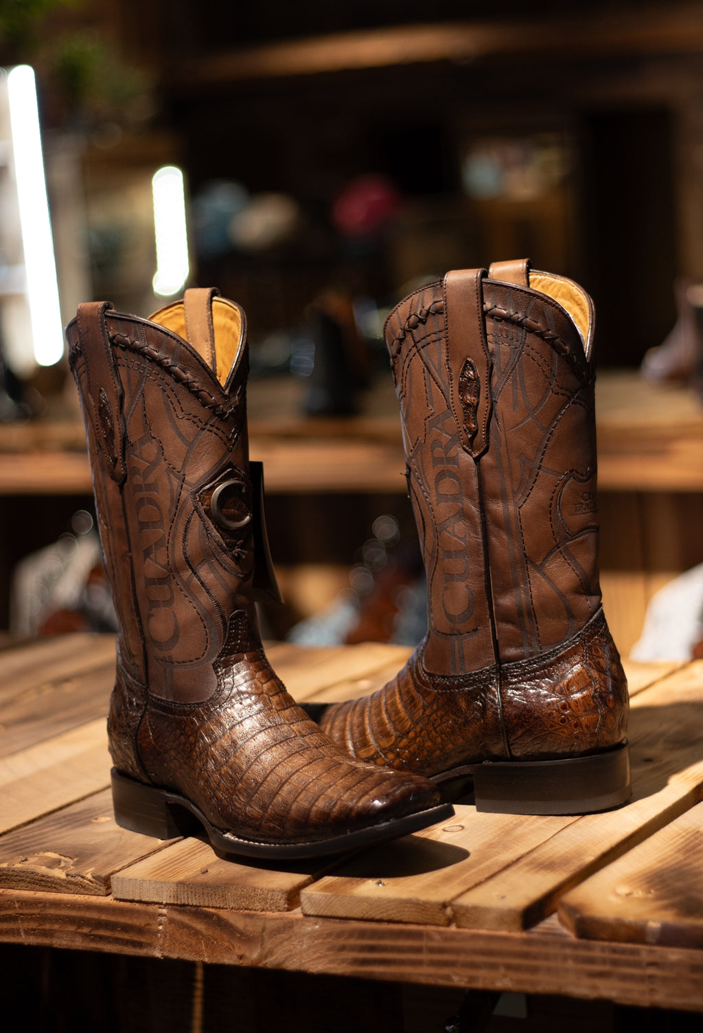 Cuadra - Caiman Belly Porto Maple Square Toe 3Z1OFY