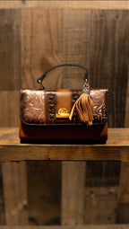 Women’s Handcrafted Mexican Tooled Leather Wristlet Wallet