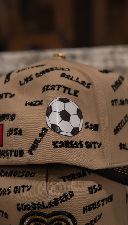 Bigg Boss Snapback Cap Mundial México Beige