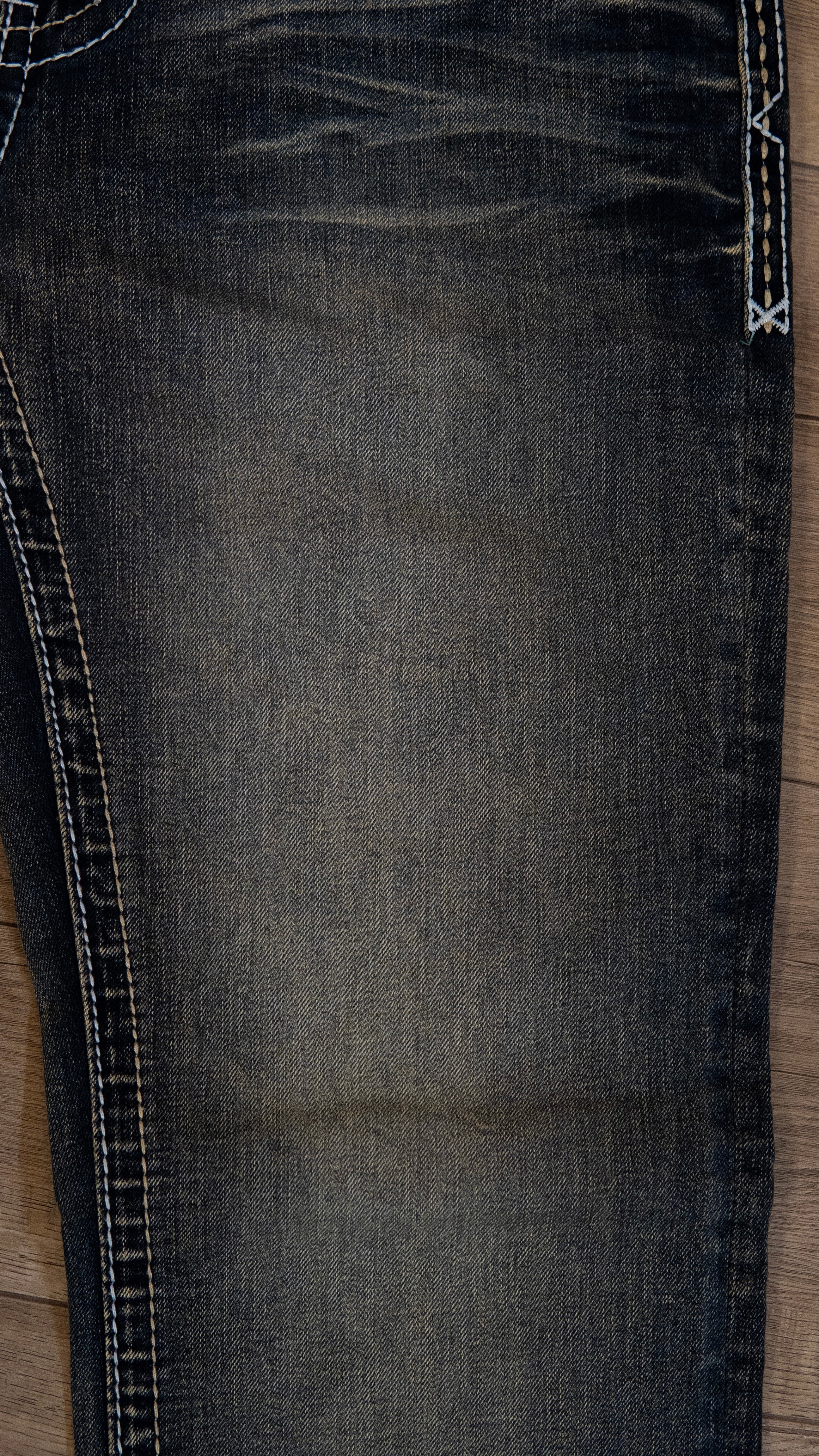 Men's Slim Straight Static Blue Jeans 7WBS