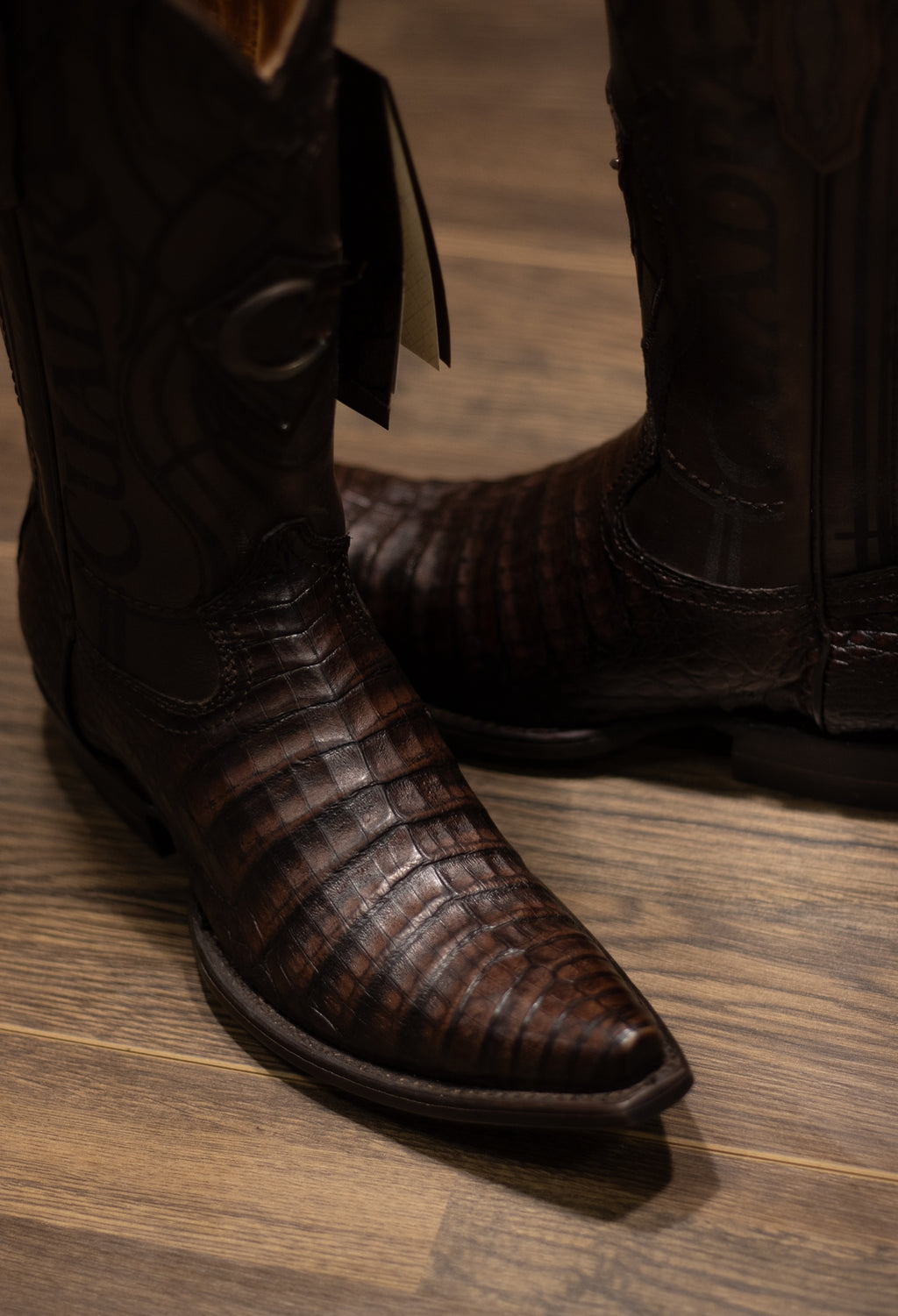 Cuadra - Caiman Belly Lumber Moka Snip Toe