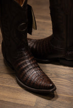 Cuadra - Caiman Belly Lumber Moka Snip Toe