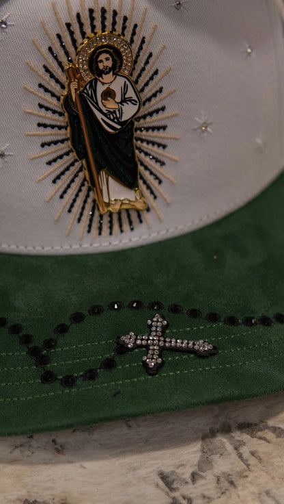 Bigg Boss Snapback Cap San Judas White Chrystal