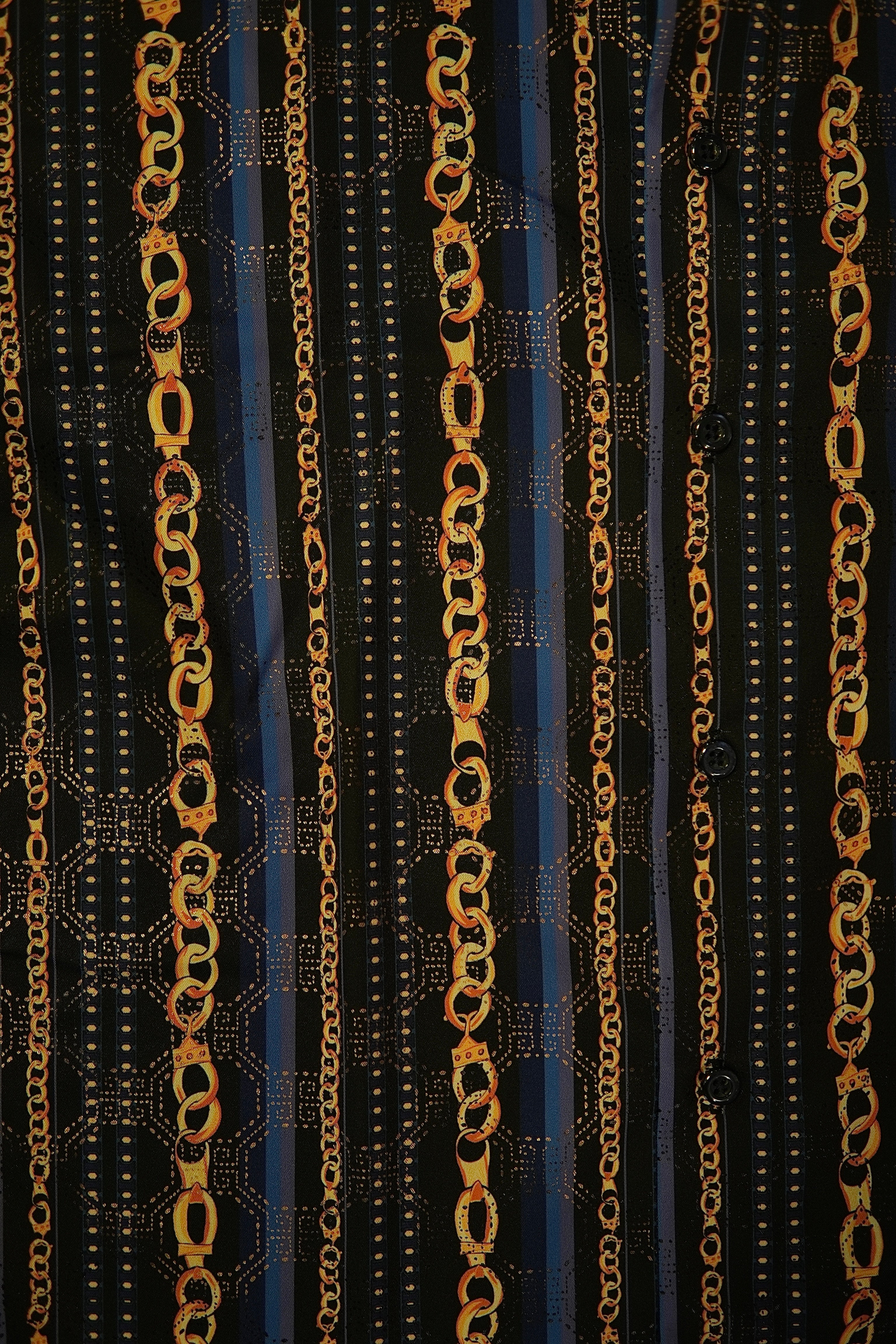 Men’s Printed Short Sleeve Button Up - Suav Chain