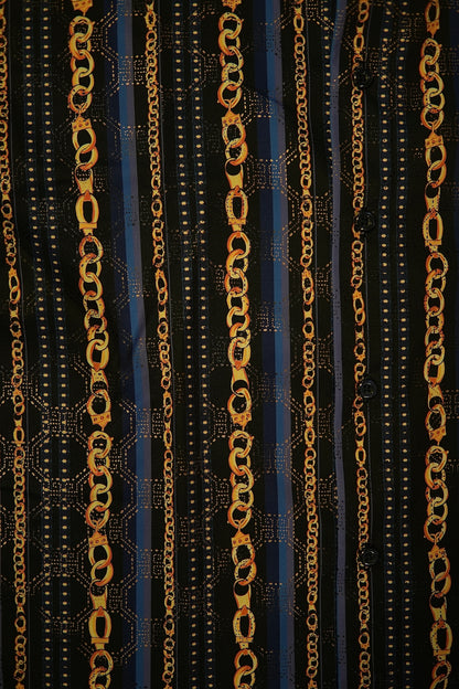 Men’s Moderno Short Sleeve Button Up “Suav Chain”