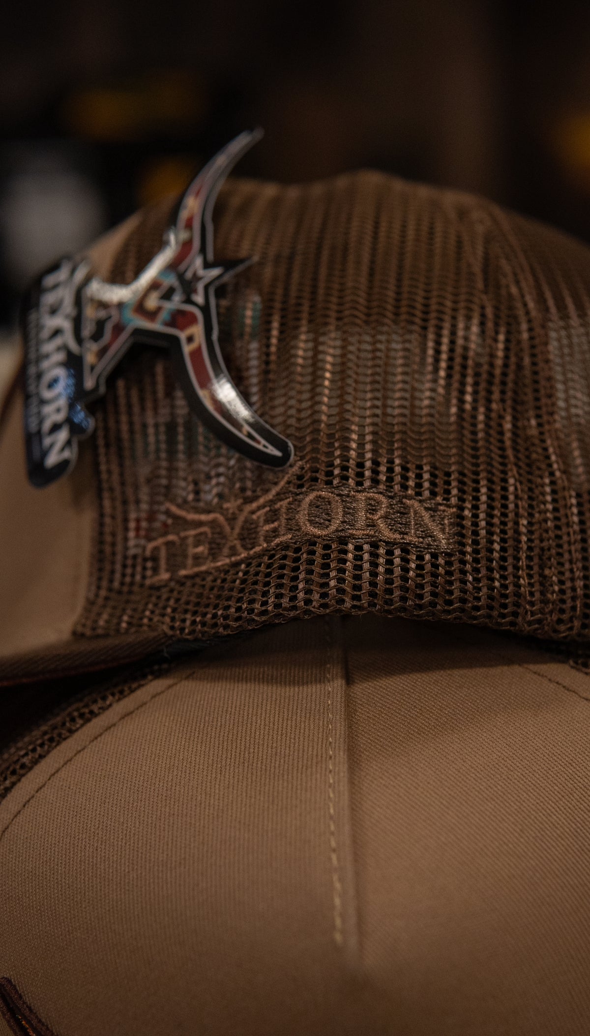 Tex Horn Snapback Cap Brown