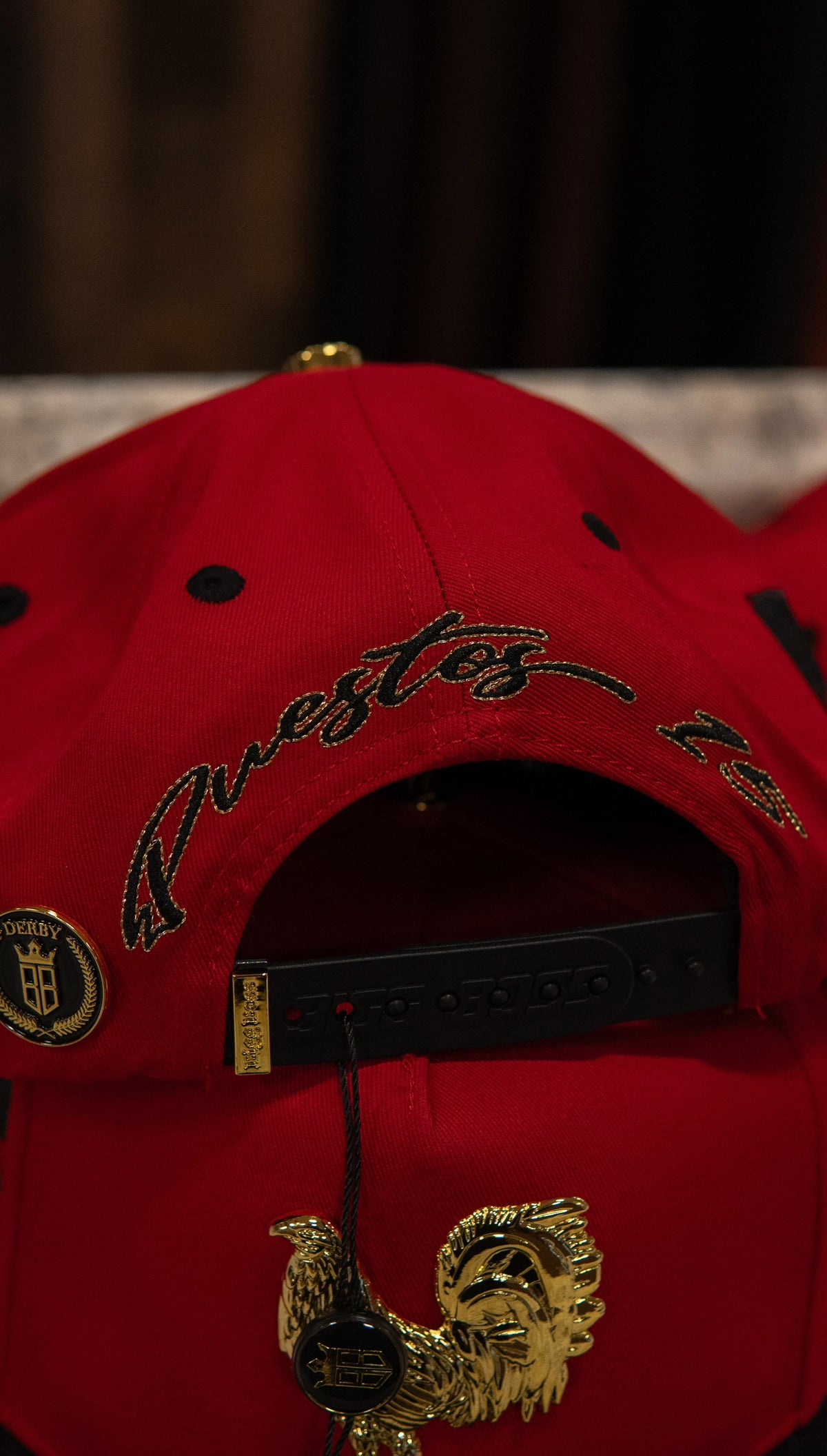Bigg Boss Snapback Cap Golden Gallo Red