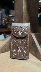 Hand Tool Brown Phone Carrier