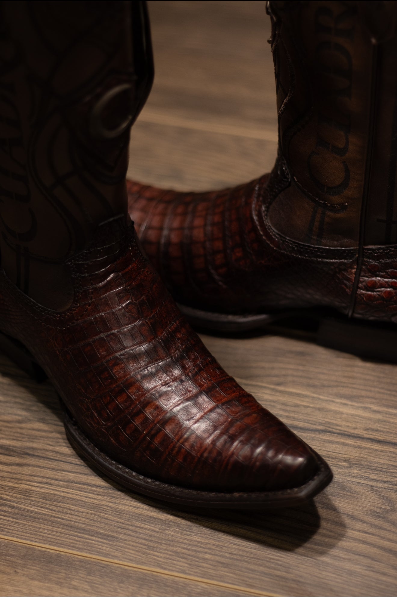 Cuadra - Caiman Belly Whiskey Snip Toe