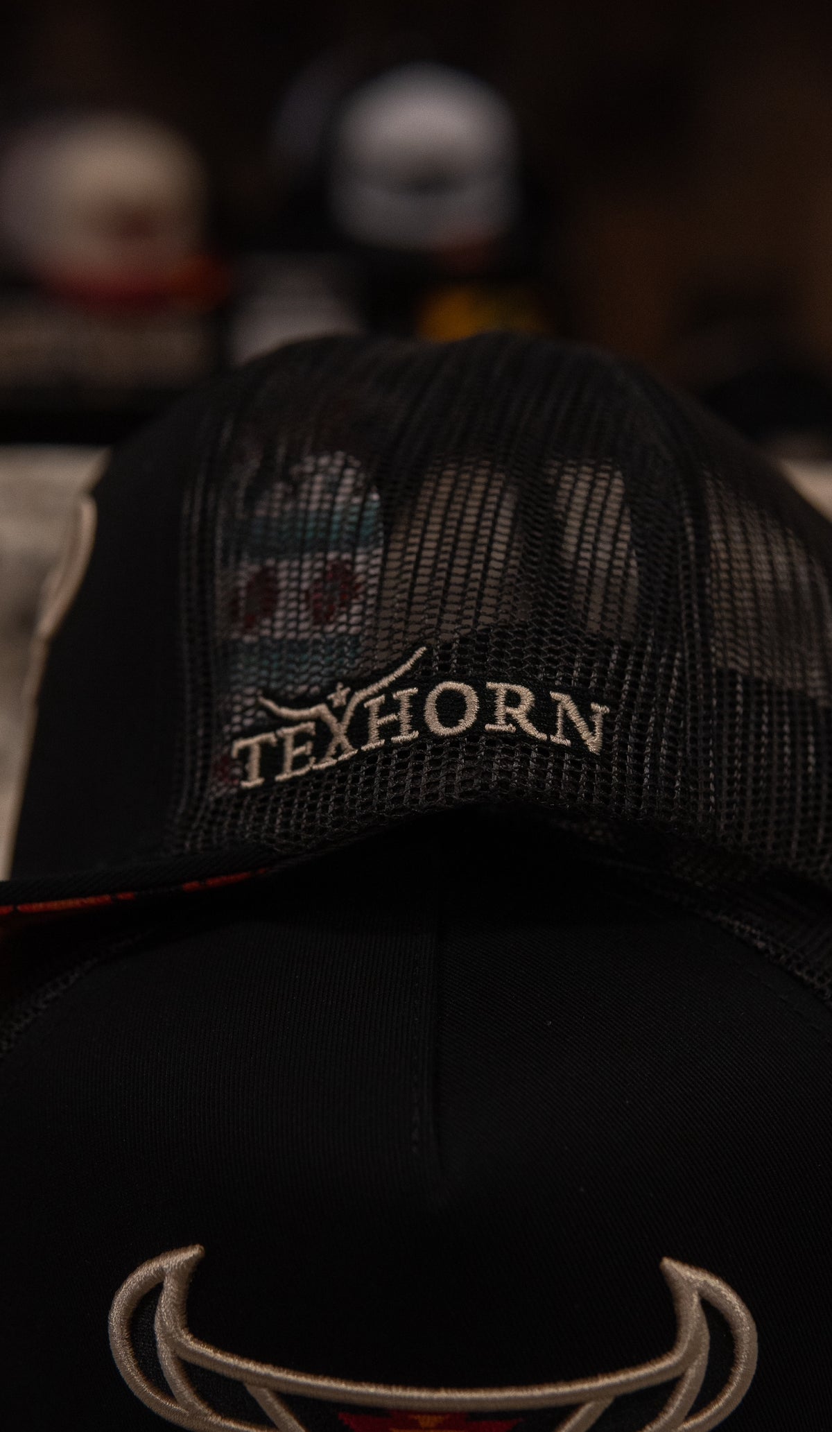 Tex Horn Snapback Cap Black Horn