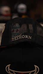 Tex Horn Snapback Cap Black Horn