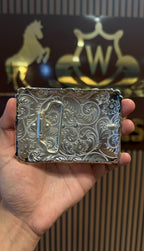 San Judas Redalesent Square Western Buckle