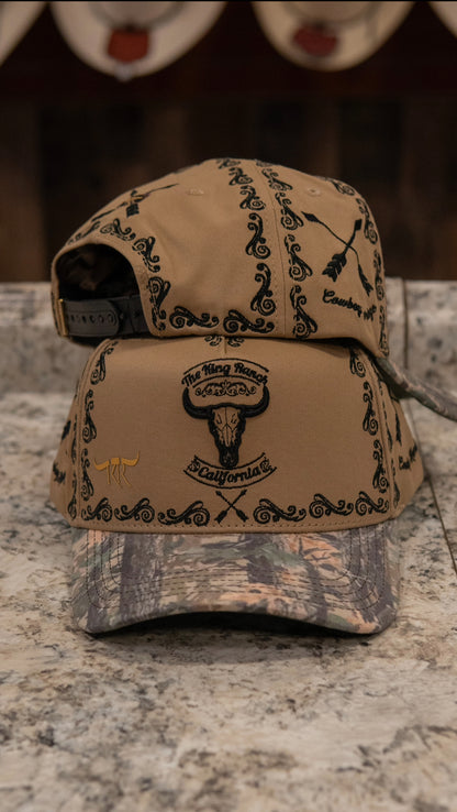 King Ranch Snapback Cap Camo Camel