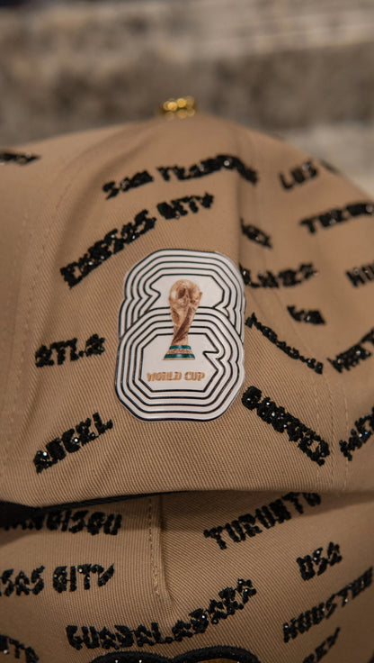 Bigg Boss Snapback Cap Mundial México Beige