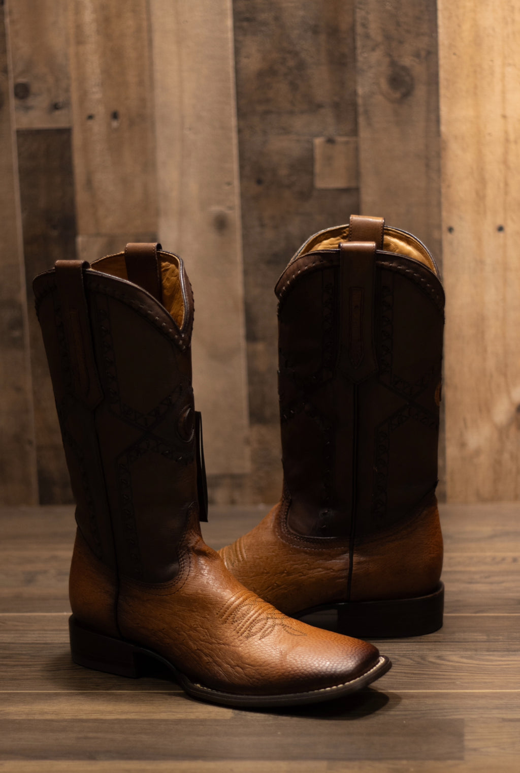 Cuadra - Panza De Avestruz Flame Miel Square Toe